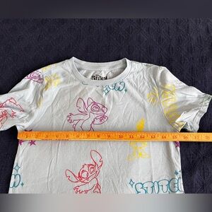Disney Stitch Kids Tee - Blue with Multicolor design Sz Y Small 3-5